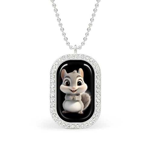 KWQDOZF Niedliche Halskette mit Eichhörnchen-Motiv, personalisierter Foto-Erinnerungsanhänger, Schmuck für Männer und Frauen KWQDOZF Niedliche Halskette mit Eichhörnchen-Motiv, personalisierter Foto-Erinnerungsanhänger, Schmuck für Männer und Frauen von KWQDOZF