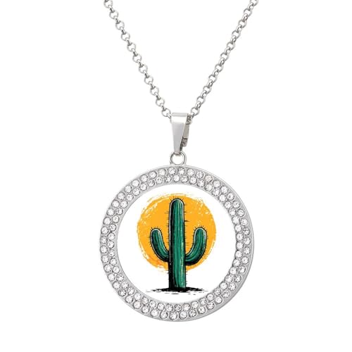 KWQDOZF Niedliche Kaktus-Halskette mit rundem Bild und Diamant-Anhänger, personalisierter Erinnerungsschmuck, Geschenk für Männer und Frauen KWQDOZF Niedliche Kaktus-Halskette mit rundem Bild und Diamant-Anhänger, personalisierter Erinnerungsschmuck, Geschenk für Männer und Frauen von KWQDOZF