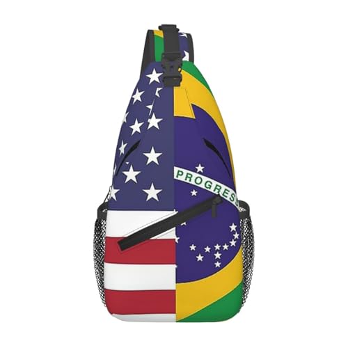 KWQDOZF Panamaisches Mädchen mit unordentlichen Haaren, Sonnenbrille, Panama Pride, verstellbarer Sling-Rucksack – Umhängetasche für Reisen, Wandern und den täglichen Gebrauch von KWQDOZF