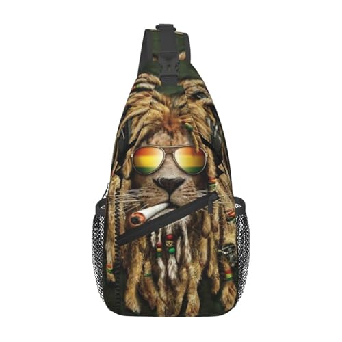 KWQDOZF Puerto Rico Boricua Verstellbarer Sling-Rucksack – Lässige Umhängetasche für Reisen, Fitnessstudio und den täglichen Gebrauch von KWQDOZF