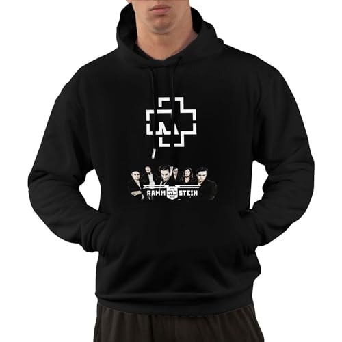 KWQDOZF Grafik-Kapuzenpullover, langärmelig, Pullover-Hoodie für Männer und Frauen, mit Taschen, Schwarz, L von KWQDOZF