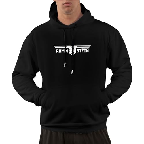 KWQDOZF Herren Kapuzenpullover Langarm Pullover Hoodie Schwarz L von KWQDOZF