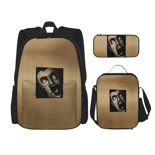 KWQDOZF Skibidi Toilet School Backpack Set Teens Girls Boys Kids School Bags Bookbag with Lunch Bag Pencil Pouch Casual Daypack von KWQDOZF