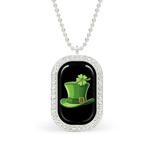 KWQDOZF St. Patricks Day Kleeblatt-Hut, modische Bild-Halskette, personalisierter Foto-Erinnerungsanhänger, Schmuck für Männer und Frauen KWQDOZF St. Patricks Day Kleeblatt-Hut, modische Bild-Halskette, personalisierter Foto-Erinnerungsanhänger, Schmuck für Männer und Frauen von KWQDOZF