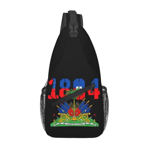 KWQDOZF Verstellbarer Sling-Rucksack mit Jagdtarnung und amerikanischer Flagge – Lässige Umhängetasche für Reisen, Fitnessstudio und den täglichen Gebrauch von KWQDOZF