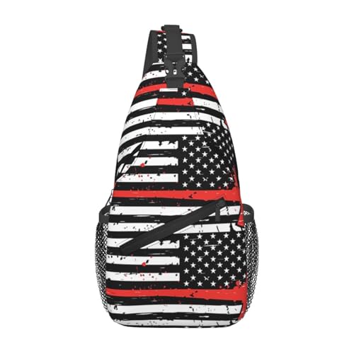 KWQDOZF Verstellbarer Sling-Rucksack mit US-Jungferninseln-Flagge – Lässige Umhängetasche für Reisen, Fitnessstudio und den täglichen Gebrauch von KWQDOZF