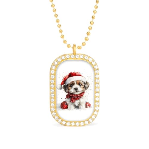 KWQDOZF Weihnachts-Halskette für Hunde, modisches Bild, personalisierter Foto-Erinnerungsanhänger, Schmuck für Männer und Frauen KWQDOZF Weihnachts-Halskette für Hunde, modisches Bild, personalisierter Foto-Erinnerungsanhänger, Schmuck für Männer und Frauen von KWQDOZF