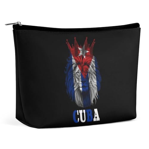 Kosmetiktasche mit Flagge von Kuba, tragbar, für unterwegs, Make-up-Tasche, Kulturbeutel mit großer Kapazität, Aufbewahrungstaschen für Damen, 3 von KWQDOZF