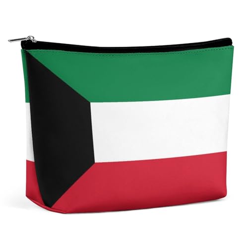 Kosmetiktasche mit Kuwait-Flagge, Reise-Make-up-Organizer, wasserdichte Tasche mit Reißverschluss, Kulturbeutel von KWQDOZF