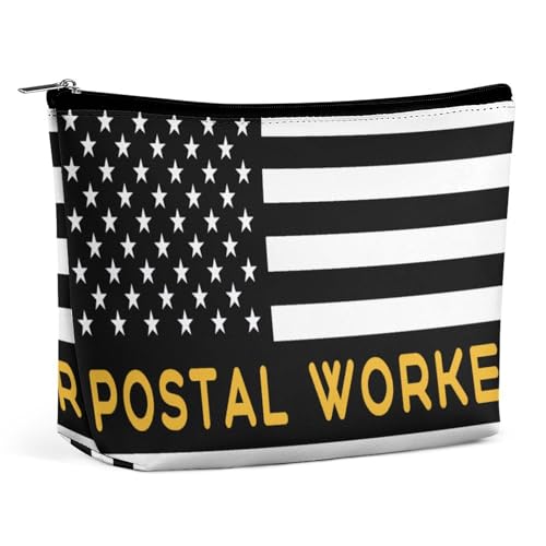 Kosmetiktasche mit amerikanischer Flagge, Reise-Make-up-Tasche, große Kapazität, Kulturbeutel, Aufbewahrungstaschen für Damen, 3 von KWQDOZF