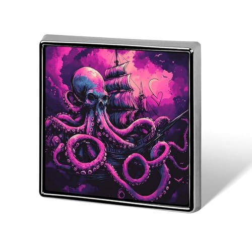 Kraken-Tentakel, um ein altes Schiff gewickelt, quadratische Revers-Krawattennadeln, lustige Brosche, Anstecknadel, Knopf, Abzeichen, Hut, Kleidung, Zubehör für Männer und Frauen Kraken-Tentakel, um ein altes Schiff gewickelt, quadratische Revers-Krawattennadeln, lustige Brosche, Anstecknadel, Knopf, Abzeichen, Hut, Kleidung, Zubehör für Männer und Frauen von KWQDOZF