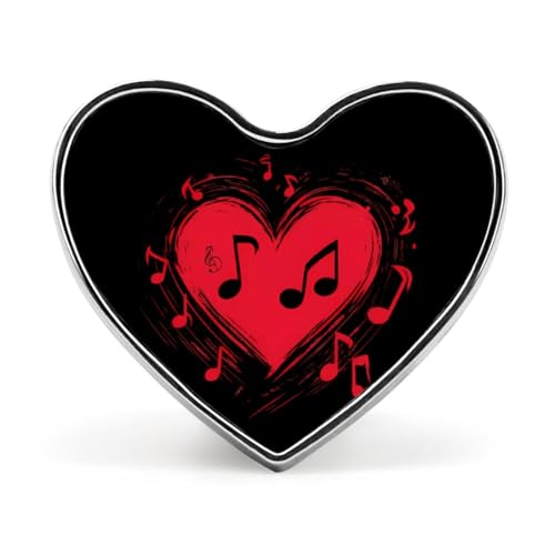 Krawattennadeln mit Musik-Herznoten und Herz-Revers, lustige Brosche, Anstecknadel, Knopf, Abzeichen, Hut, Kleidung, Zubehör für Männer und Frauen Krawattennadeln mit Musik-Herznoten und Herz-Revers, lustige Brosche, Anstecknadel, Knopf, Abzeichen, Hut, Kleidung, Zubehör für Männer und Frauen von KWQDOZF