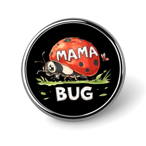 Ladybug Mom Mama Bug Brooch Pins for Women Men Cute Badge Lapel Pins for Backpack Dress Accessories Ladybug Mom Mama Bug Brooch Pins for Women Men Cute Badge Lapel Pins for Backpack Dress Accessories von KWQDOZF