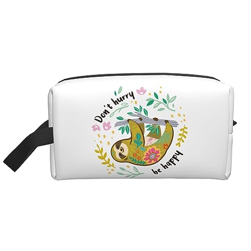 Lazy Sloth Reise-Kulturtasche Lazy Sloth Reise-Make-up-Tasche, tragbare Reise-Kosmetiktasche mit großer Kapazität für Frauen und Männer, Reise-Toilettenartikel, Lernen, tägliche Aufbewahrungstasche von KWQDOZF