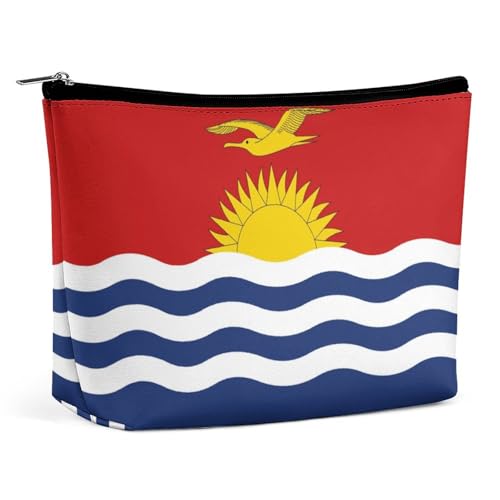 Leichte Make-up-Tasche mit Kiribati-Flagge, wasserdichte Kosmetiktasche für Geldbörse, Reise-Organizer von KWQDOZF