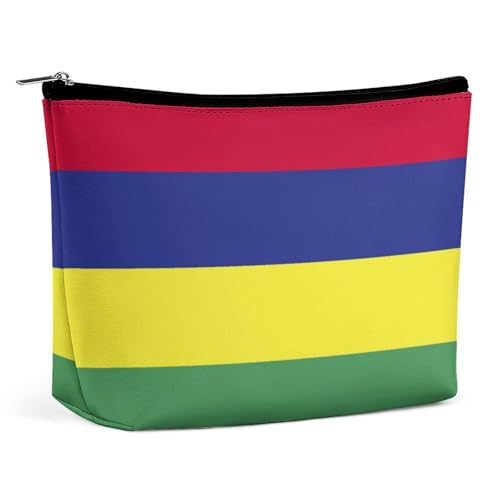 Leichte Make-up-Tasche mit Mauritius-Flagge, wasserdichte Kosmetiktasche für Geldbörse, Reise-Organizer von KWQDOZF