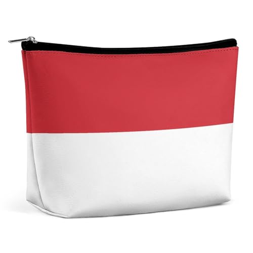 Leichte Make-up-Tasche mit Monaco-Flagge, wasserdichte Kosmetiktasche für Geldbörse, Reise-Organizer von KWQDOZF