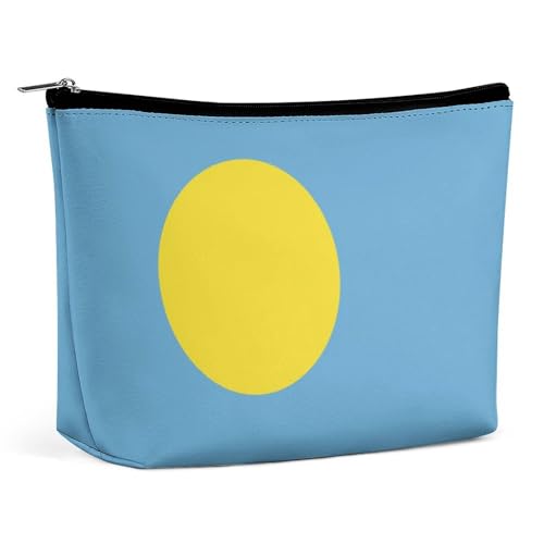 Leichte Make-up-Tasche mit Palau-Flagge, wasserdichte Kosmetiktasche für Geldbörse, Reise-Organizer von KWQDOZF