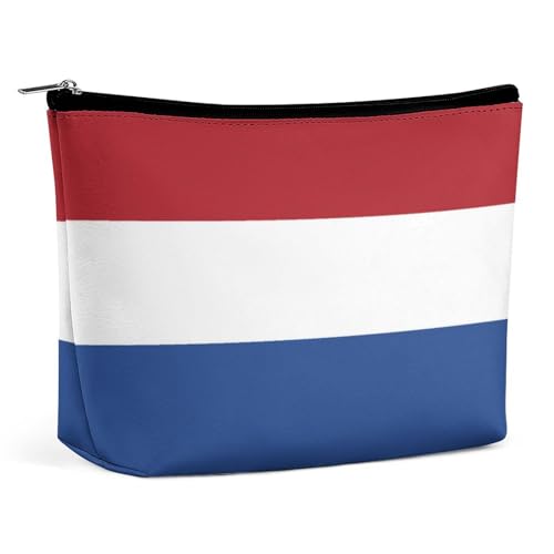 Leichte Make-up-Tasche mit niederländischer Flagge, wasserdichte Kosmetiktasche für Geldbörse, Reise-Organizer von KWQDOZF