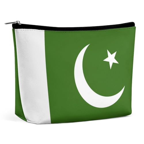 Leichte Make-up-Tasche mit pakistanischer Flagge, wasserdichte Kosmetiktasche für Geldbörse, Reise-Organizer von KWQDOZF