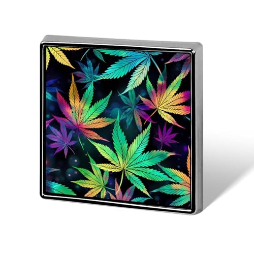 Lustige Anstecknadeln mit Batikmuster, Weed, Knopf, Brosche, Abzeichen, Hut, Kleidung, Tasche, Schmuck für Männer und Frauen von KWQDOZF