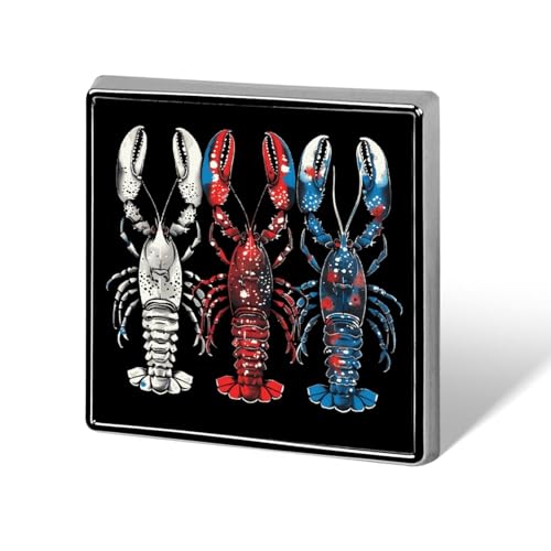 Lustige Anstecknadeln mit Hummer- und Krebsmotiv, Brosche, Abzeichen, Hut, Kleidung, Tasche, Schmuck für Männer und Frauen von KWQDOZF