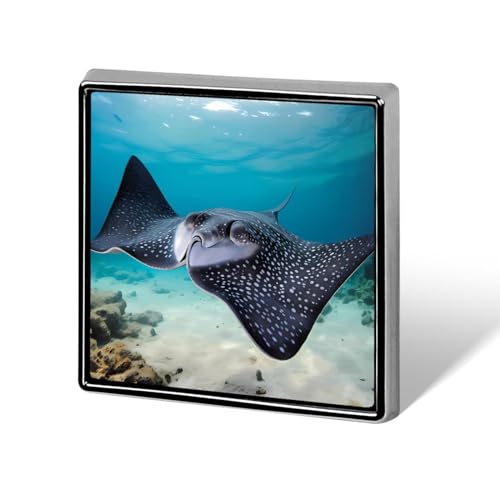 Lustige Anstecknadeln mit Rochenfisch-Motiv, Brosche, Abzeichen, Hut, Kleidung, Tasche, Schmuck für Männer und Frauen von KWQDOZF