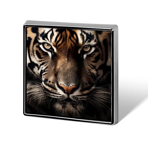 Lustige Anstecknadeln mit Tiger-Motiv, Knopf, Brosche, Abzeichen, Hut, Kleidung, Tasche, Schmuck für Männer und Frauen von KWQDOZF