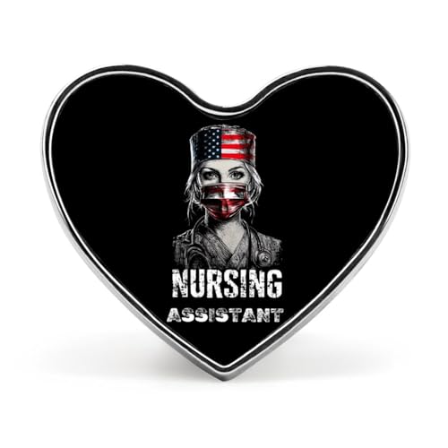 Lustige Anstecknadeln mit US-Flagge, herzförmiger Knopf, Brosche, Abzeichen, Anstecknadel, Hut, Kleidung, Schmuck für Männer und Frauen von KWQDOZF