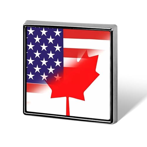 Lustige Anstecknadeln mit US-Kanada-Flagge, Knopf, Brosche, Abzeichen, Hut, Kleidung, Tasche, Schmuck für Männer und Frauen von KWQDOZF