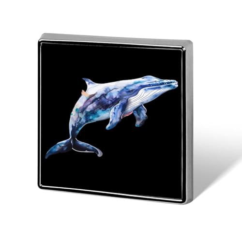 Lustige Anstecknadeln mit Wal-Aquarell, Knopf, Brosche, Abzeichen, Hut, Kleidung, Tasche, Schmuck für Männer und Frauen von KWQDOZF