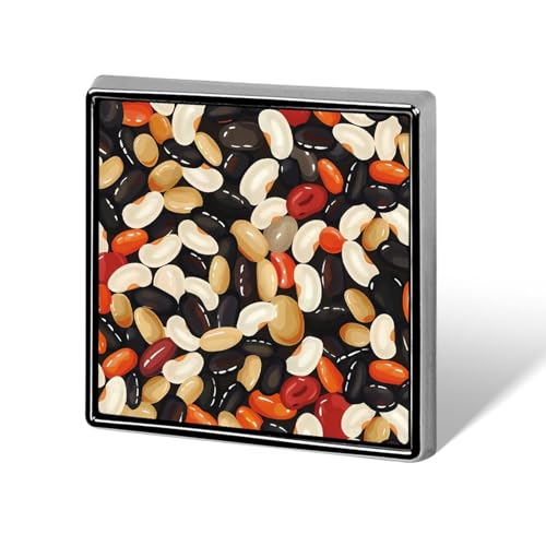 Lustige Anstecknadeln mit bunten Bohnen, Knopf, Brosche, Abzeichen, Hut, Kleidung, Tasche, Schmuck für Männer und Frauen von KWQDOZF