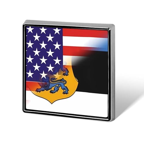 Lustige Anstecknadeln mit der Flagge von Estland, USA, Knopf, Brosche, Abzeichen, Hut, Kleidung, Tasche, Schmuck für Männer und Frauen von KWQDOZF
