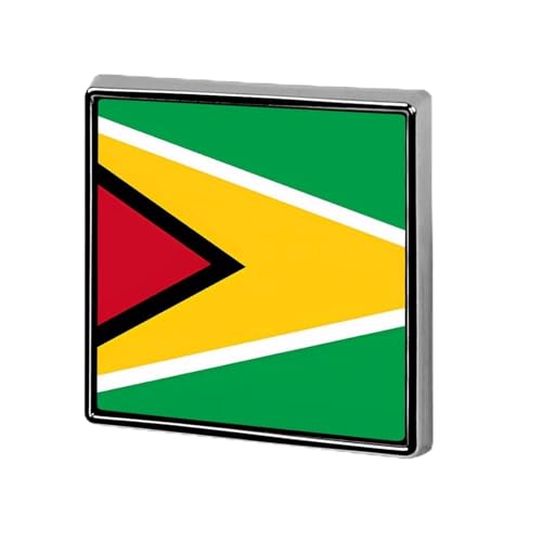 Lustige Anstecknadeln mit der Flagge von Guyana, Knopf, Brosche, Abzeichen, Hut, Kleidung, Tasche, Schmuck für Männer und Frauen von KWQDOZF