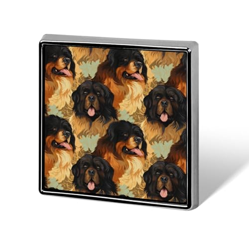 Lustige Anstecknadeln mit tibetischem Mastiff, Knopf, Brosche, Abzeichen, Hut, Kleidung, Tasche, Schmuck für Männer und Frauen von KWQDOZF