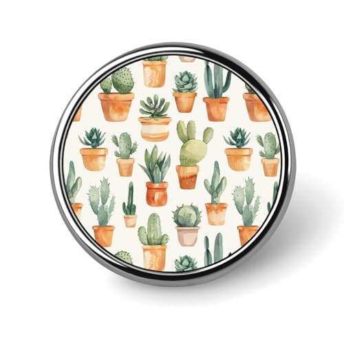 Lustige runde Brosche im Boho-Stil mit Aquarell-Kaktus-Motiv, Anstecknadel, Krawattennadel für Frauen und Männer, Büroangestellte, Lehrer, Dekoration Lustige runde Brosche im Boho-Stil mit Aquarell-Kaktus-Motiv, Anstecknadel, Krawattennadel für Frauen und Männer, Büroangestellte, Lehrer, Dekoration von KWQDOZF