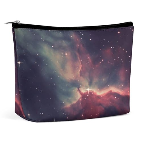 Make-up-Tasche, Make-up-Organizer, Faltbare Kosmetiktasche, Sternenfeld im Weltraum, Bedruckt, Reise-Make-up-Tasche für Frauen von KWQDOZF
