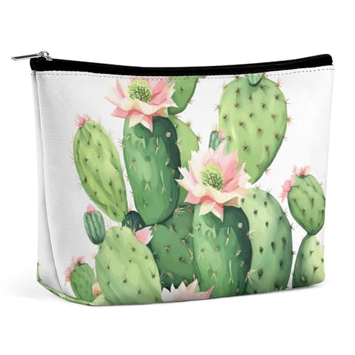 Make-up-Tasche, Make-up-Organizer, Faltbare Kosmetiktasche, grün Bedruckt, Reise-Make-up-Tasche für Frauen von KWQDOZF