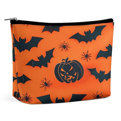 Make-up-Tasche, Reise-Kosmetiktasche, tragbar, mit Blumenmuster, große Kapazität, Reißverschlusstasche, Make-up-Organizer-Etui, wasserdichte Kulturtasche für Damen und Herren von KWQDOZF