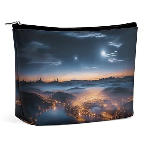 Make-up-Tasche, tragbare Kosmetiktasche, Aquarell-Zeichnung, Kulturbeutel, Make-up-Organizer, große Kapazität, Reißverschlusstasche, Reise-Kulturtasche für Frauen und Männer Make-up-Tasche, tragbare Kosmetiktasche, Aquarell-Zeichnung, Kulturbeutel, Make-up-Organizer, große Kapazität, Reißverschlusstasche, Reise-Kulturtasche für Frauen und Männer von KWQDOZF