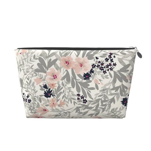 Make-up-Tasche mit Blumenmuster, tragbare Kosmetiktaschen für Frauen, Geldbörse, Lippenstift, Kosmetik-Accessoires-Organizer von KWQDOZF