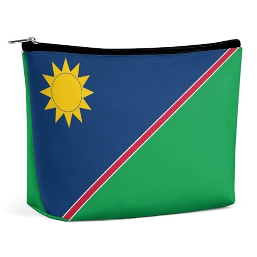 Make-up-Tasche mit Namibia-Flagge für Geldbörse, Kosmetiktasche, Reise-Kulturbeutel, Organizer für Damen von KWQDOZF