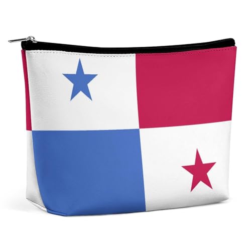Make-up-Tasche mit Panama-Flagge für Geldbörse, Kosmetiktasche, Reise-Kulturbeutel, Organizer für Damen von KWQDOZF