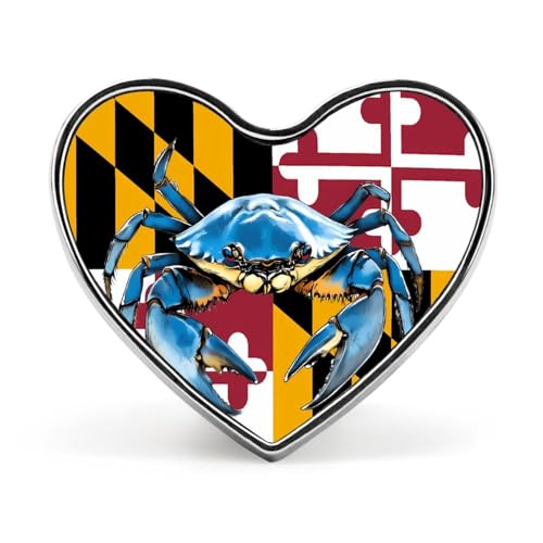 Maryland Krabbenflagge Herz Revers Krawattennadeln Lustige Brosche Anstecknadel Knopf Abzeichen Hut Kleidung Zubehör für Männer Frauen Maryland Krabbenflagge Herz Revers Krawattennadeln Lustige Brosche Anstecknadel Knopf Abzeichen Hut Kleidung Zubehör für Männer Frauen von KWQDOZF