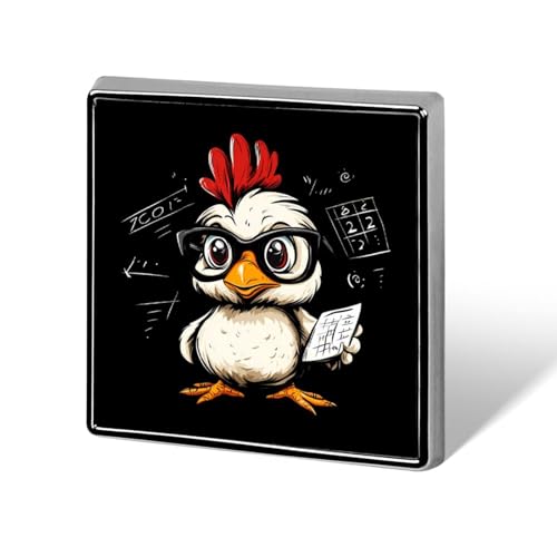 Mathemachicken Chicken Math Brooch Pins for Women Men Square Collar Lapel Pins Coat Jacket Accessories Mathemachicken Chicken Math Brooch Pins for Women Men Square Collar Lapel Pins Coat Jacket Accessories von KWQDOZF