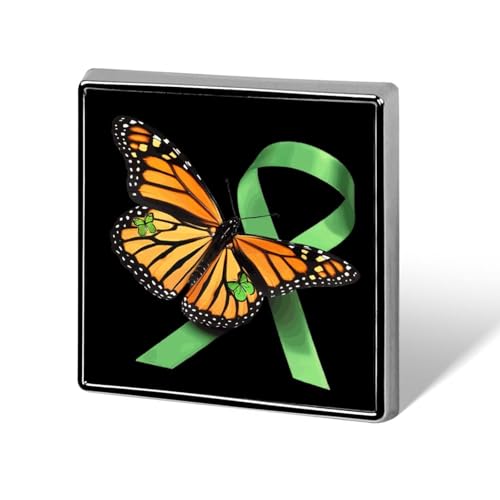 Monarchfalter mit Hoffnung, Nierenbewusstsein, lustige Anstecknadeln, Knopf, Brosche, Abzeichen, Hut, Kleidung, Tasche, Schmuck für Männer und Frauen von KWQDOZF