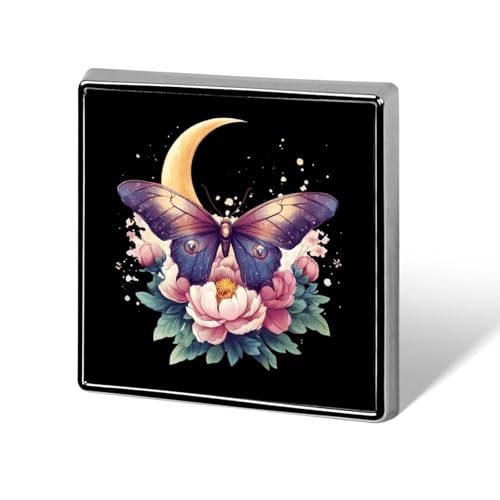 Moth Butterfly Moon Flowers Brooch Pins for Women Men Square Collar Lapel Pins Coat Jacket Accessories Moth Butterfly Moon Flowers Brooch Pins for Women Men Square Collar Lapel Pins Coat Jacket Accessories von KWQDOZF