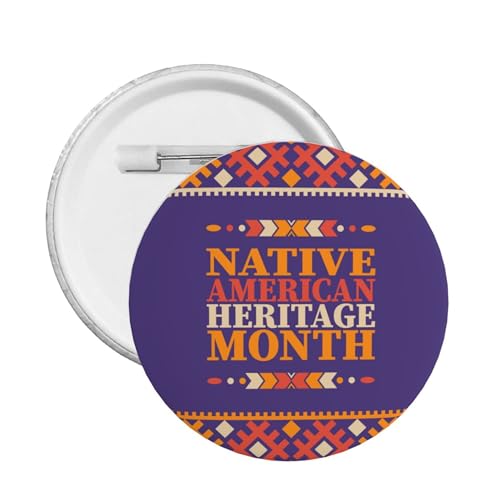 Native American Heritage Monat Pins Runde Brosche Button Abzeichen Aufkleber Zeichen Metall Pin Native American Heritage Monat Pins Runde Brosche Button Abzeichen Aufkleber Zeichen Metall Pin von KWQDOZF