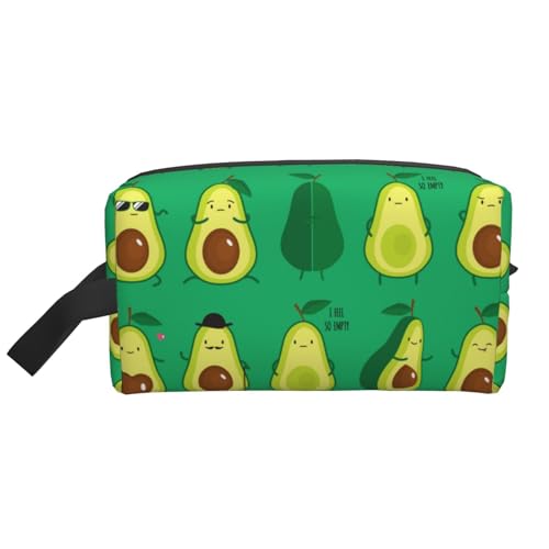 Niedlicher Avocado-Reise-Kulturbeutel Niedlicher Avocado-Reise-Make-up-Beutel mit großem Fassungsvermögen und Reißverschluss Tragbarer Reise-Kulturbeutel in mehreren Stilen, Geschenkidee für Männer un von KWQDOZF