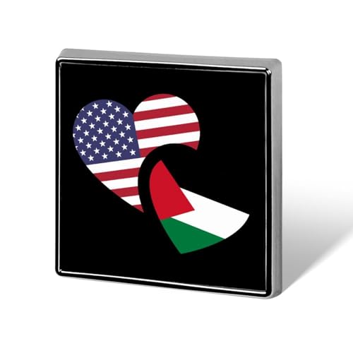 Palestine US Flag Brooch Pins for Women Men Square Collar Lapel Pins Coat Jacket Accessories Palestine US Flag Brooch Pins for Women Men Square Collar Lapel Pins Coat Jacket Accessories von KWQDOZF